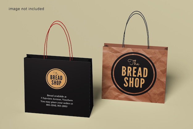 Paper Shopping Bag Mockup – Free Download