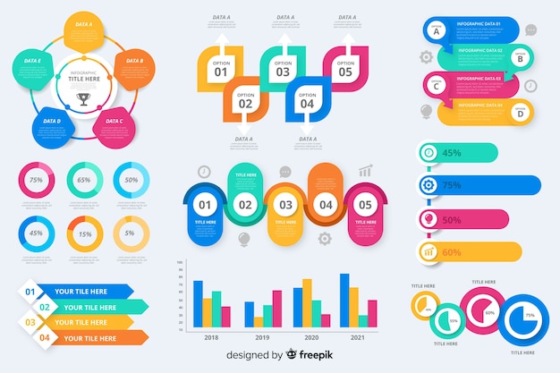 Collection of Infographic Elements – Free Download