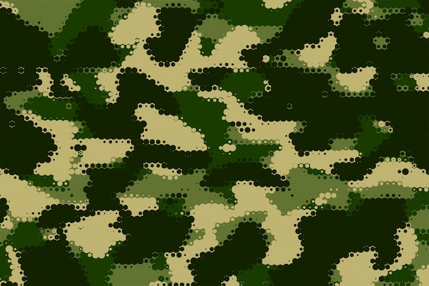 Green Shade Military Camouflage Texture – Free Download