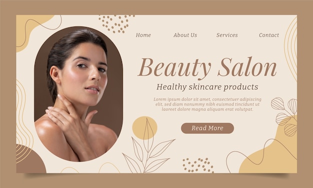 Beauty Concept Landing Page Template – Free Download