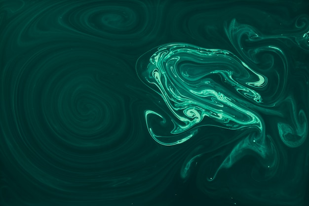 Trendy Green Unique Swirl Paint Waves Background – Free Download