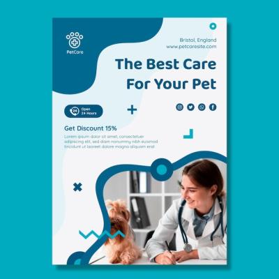 Veterinary Vertical Flyer Template – Free Download