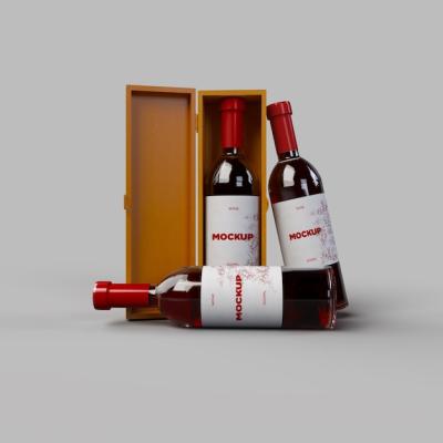 A Bottle of Wine Next to a Box of Wine – Free Stock Photo for Download