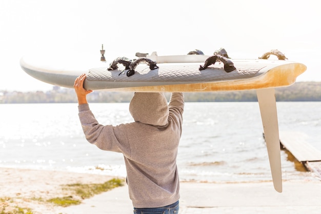 Young Man with Kitesurf Board – Free Stock Photo, Download Free