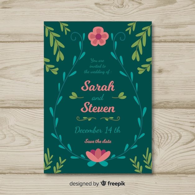 Elegant Wedding Invitation Template – Free Download