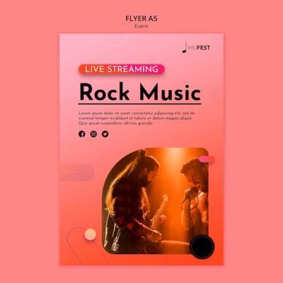 Music Event Flyer Template – Free Download for PSD Templates