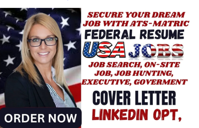 I will provide federal resume job search, government, KSA, USAJOBS resume