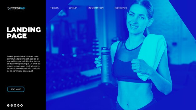 Sports Concept Landing Page Template – Free Download