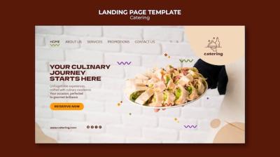 Catering Service Landing Page Template – Free Download