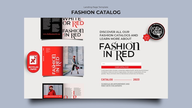 Fashion Catalog Template Design – Free Download