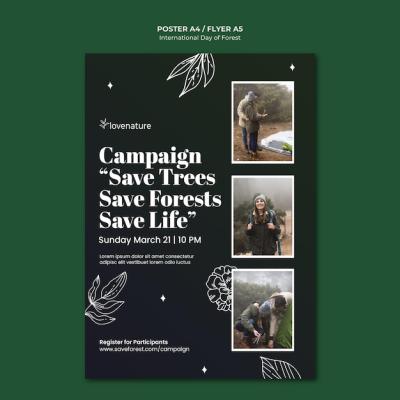 Forest Day Poster Template – Free Stock Photo for Download