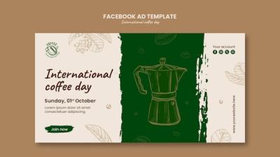 International Coffee Day Facebook Template – Free Download