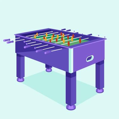 Hand Drawn Table Football Illustration – Free Download