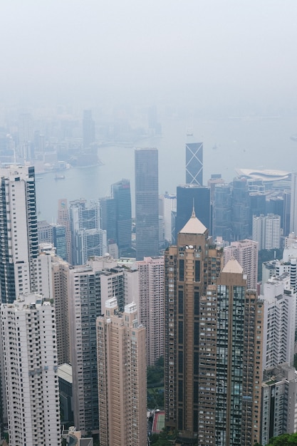 High Skyscrapers by the Ocean – Free Stock Photo for Download