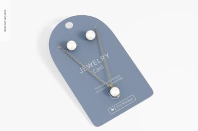 Jewelry Card Mockup – Stunning Design for Free Download