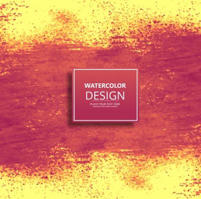 Red and Yellow Watercolor Texture Background – Free Download