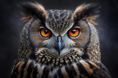 Owl Portrait Close-Up View – Free Stock Photo for Download