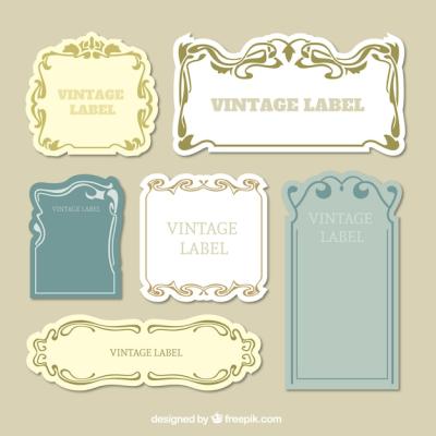 Decorative Vintage Labels – Free Download