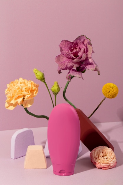 Cosmetics and Flowers Still Life – Free Download