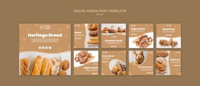 Bread Social Media Post Template – Free Download