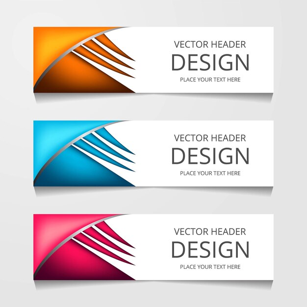 Abstract Geometric Design Banner Web Template – Free Download