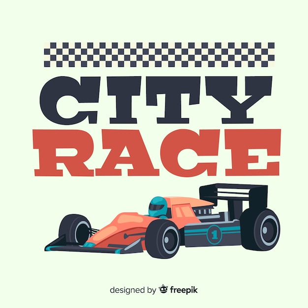 Formula 1 City Race Background – Free to Download Quality Vector Template