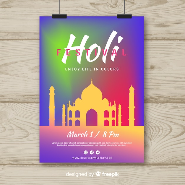 Holi Festival Flyer Template – Free Download for Stunning Designs