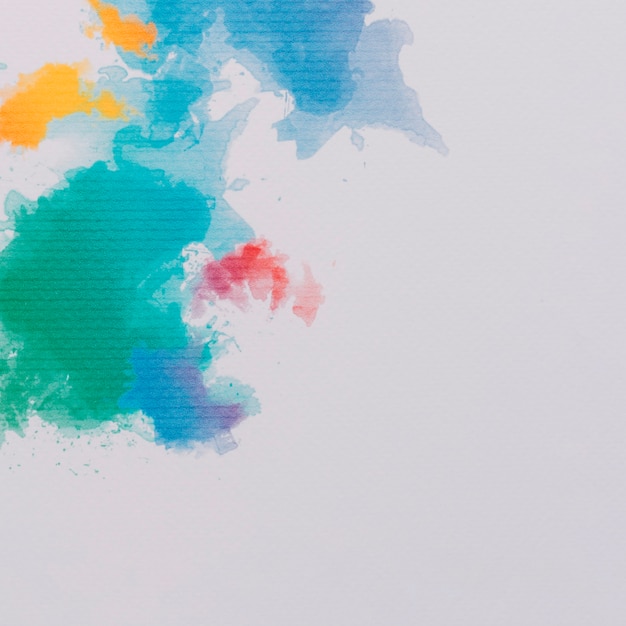 Colorful Composition with Watercolor Brushstrokes – Free Stock Photo for Download