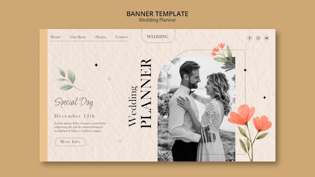 Wedding Planner Landing Page Template – Free Download