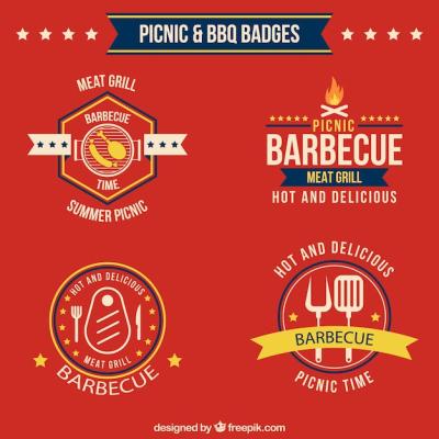 Picnic and BBQ Labels – Free Download