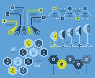 Five Strategy Diagrams Templates Set – Free Download