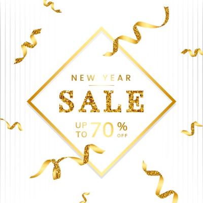 New Year Sale Sign Vector – 70% Off – Free Download