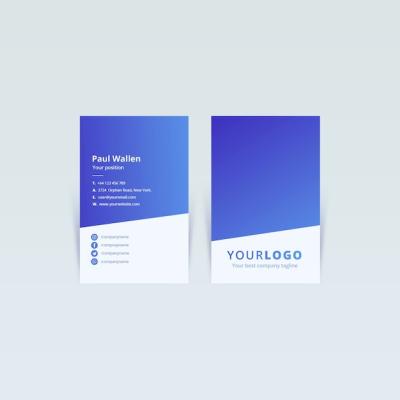 Business Card Web Template Concept – Free Download