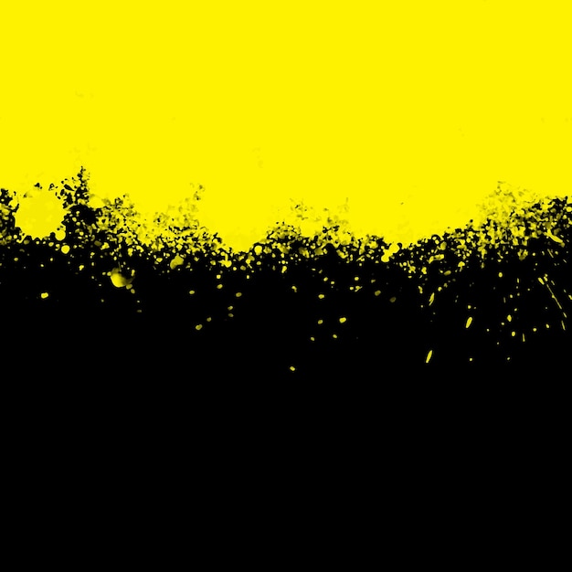 Black and Yellow Grunge Paint Splatter Background – Free Download