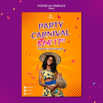 Carnival Party Print Template – Free Download