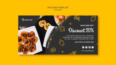 Restaurant Voucher Template for Free Download