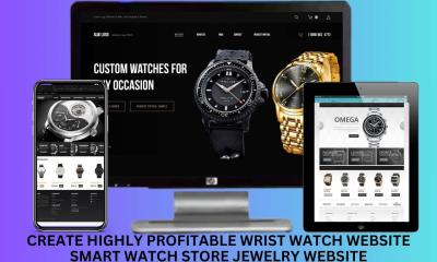 I will create highly profitable wrist watch website smart watch store jewelry website