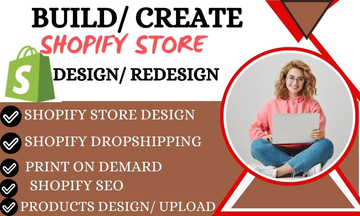 I will design build shopify dropshipping store website automated store