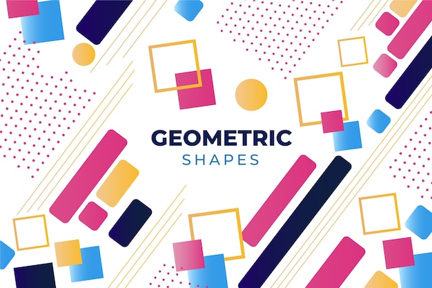 Flat Geometric Models Background – Free Download