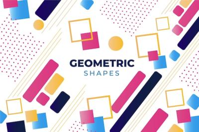 Flat Geometric Models Background – Free Download