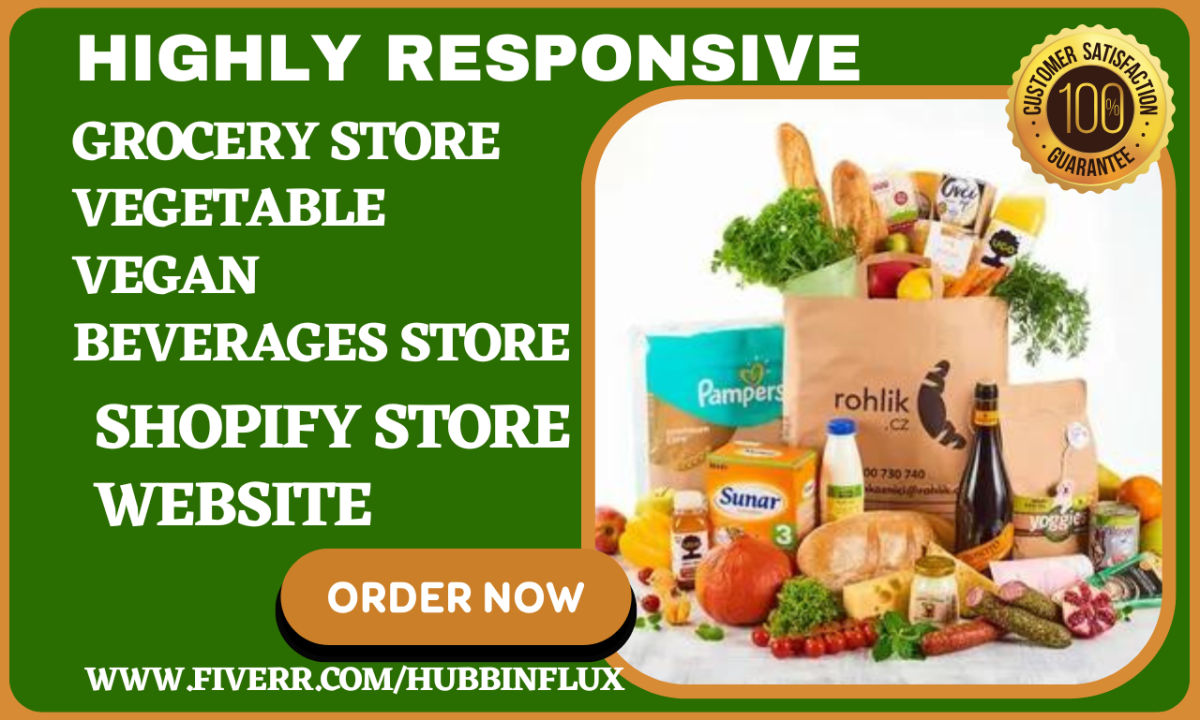 Design Your Grocery Shopify Store for Vegan Beverages and Vegetable Food