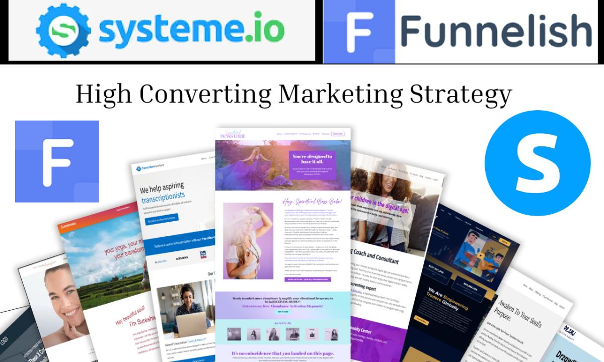 I Will Design an Expert Systeme.io Website & Wix Sales Funnel Clone with Funnelish Landing Page