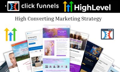 I will design expert gohighlevel sales funnel go high level website clickfunnels click