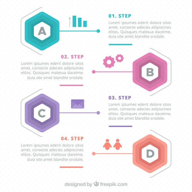 Infographic Steps Design – Free Download