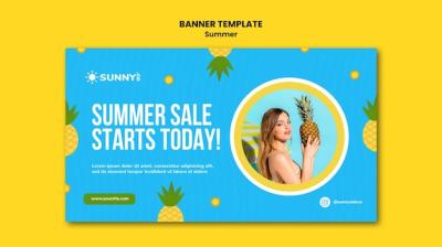 Summer Sale Banner Template – Free Download