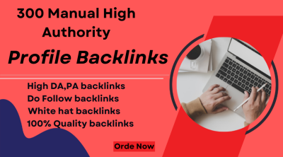 50 Manual High Authority Profile Backlinks for Search Engine Optimization – Just $8!