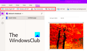 How to Rotate and Crop a Picture in OneNote