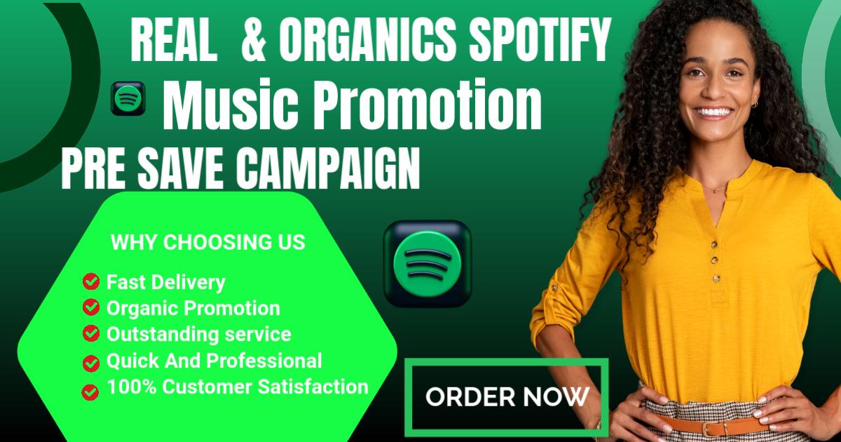 I Will Do Pre-Save Campaign Spotify Music Promotion Viral