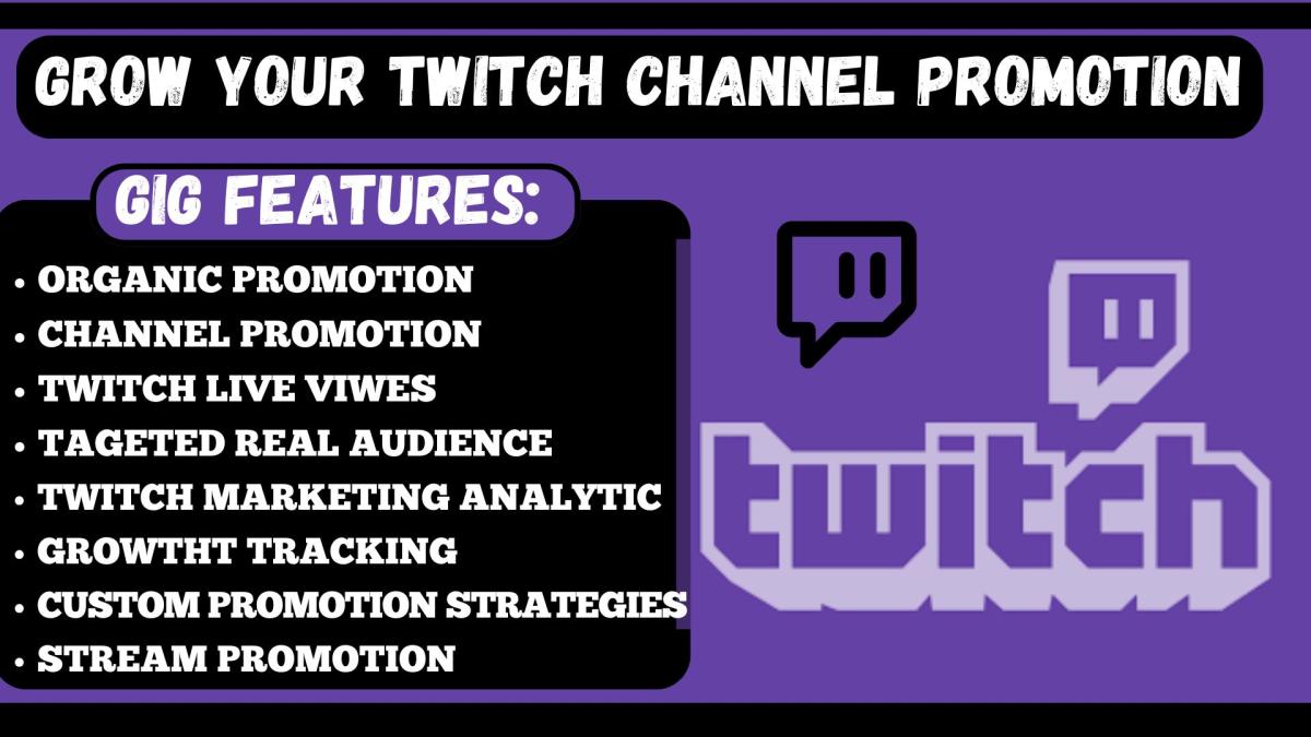 I will organically boost your twitch channel and increase your live viewers