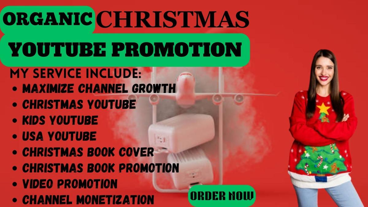 I will do organic christmas promotion, video promotion landing page design